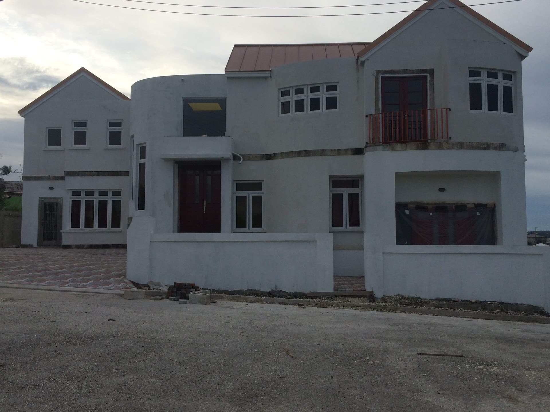 Recently completed residence exterior, an example of a property maintained after handover