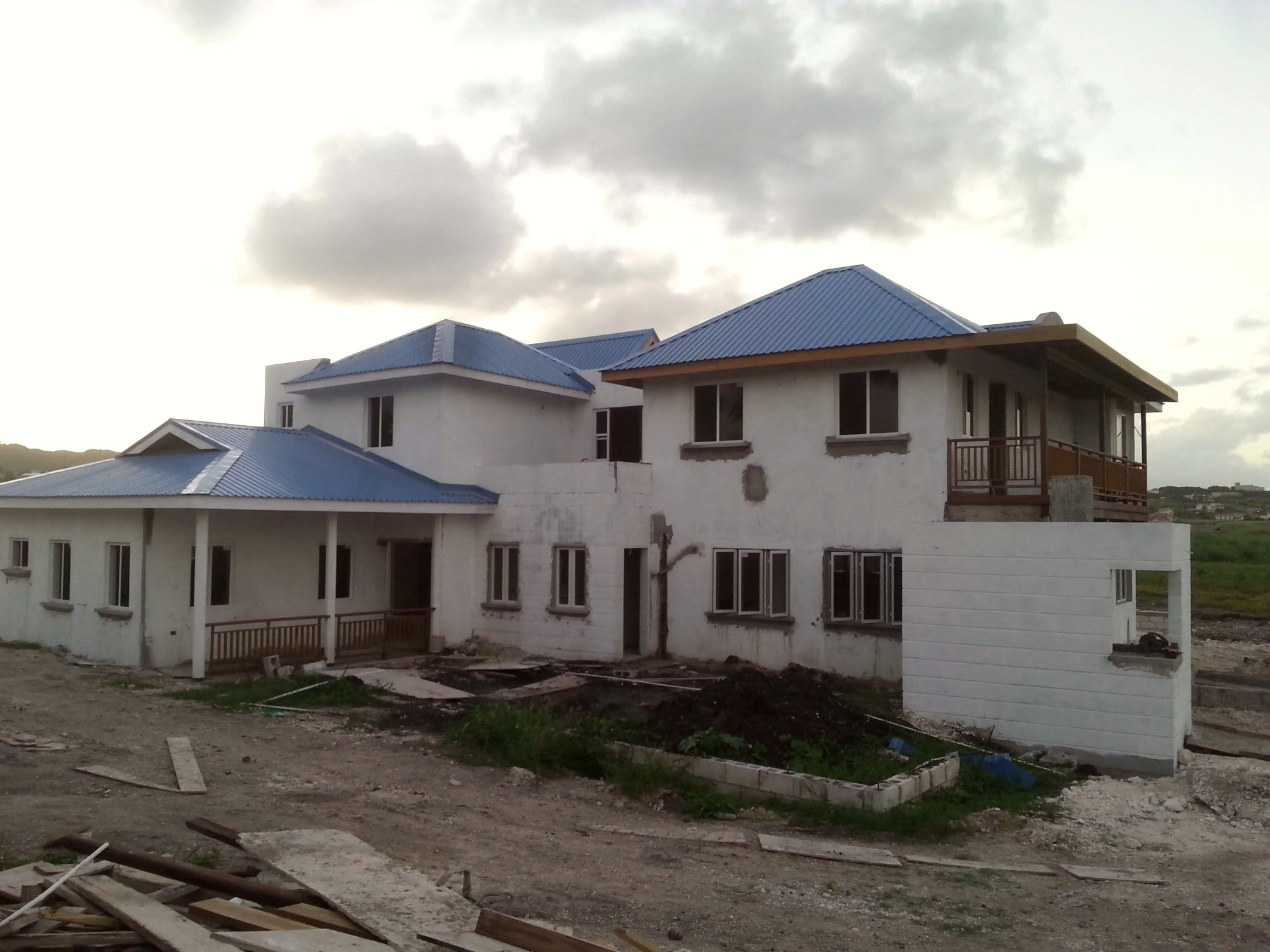 Completed residence exterior, alternate angle